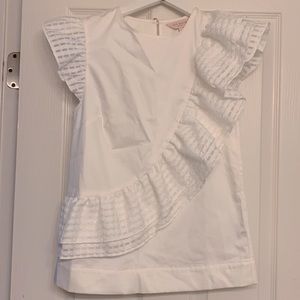 Ted baker white top size 0